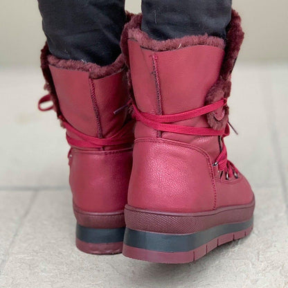 Дамски апрески в цвят бордо Sasha - Wine