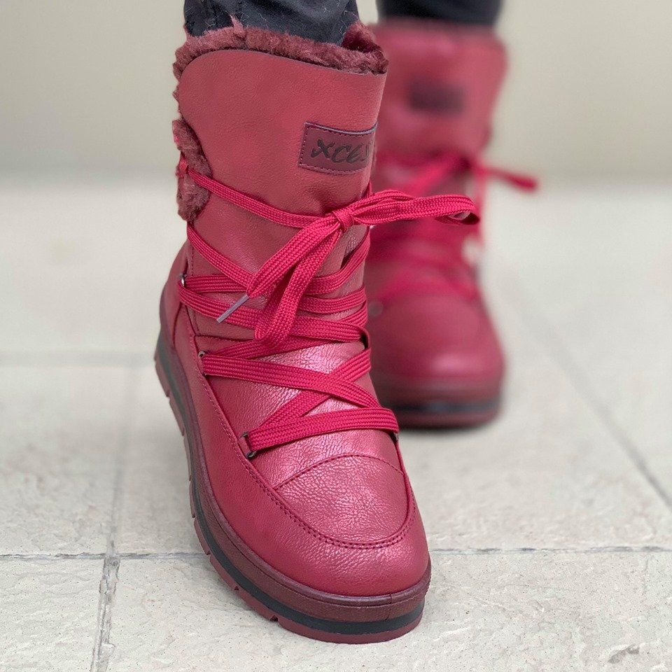 Дамски апрески в цвят бордо Sasha - Wine