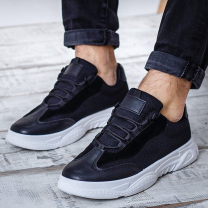 Мъжки олекотени, черни маратонки Carlos`19 -  Black