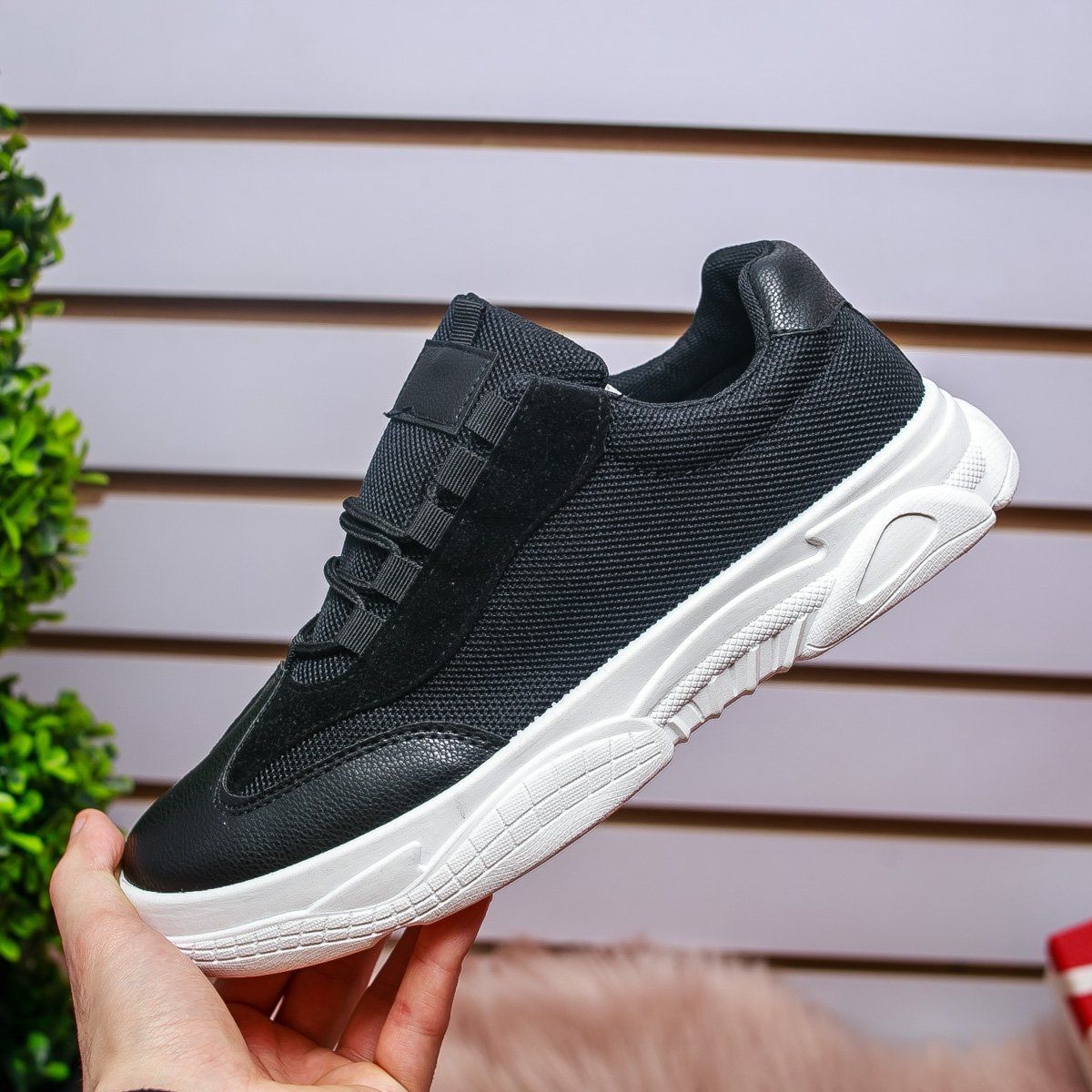 Мъжки олекотени, черни маратонки Carlos`19 -  Black