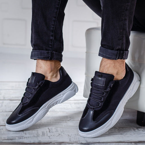 Мъжки олекотени, черни маратонки Carlos`19 -  Black