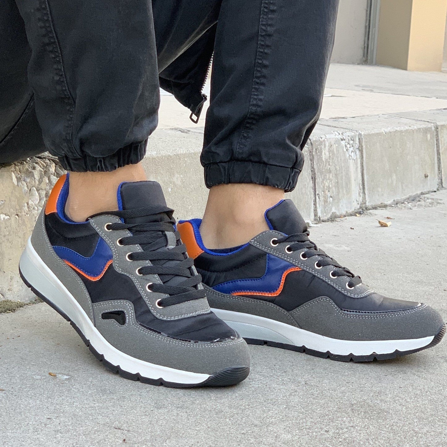 Мъжки черни маратонки - Dave - Black