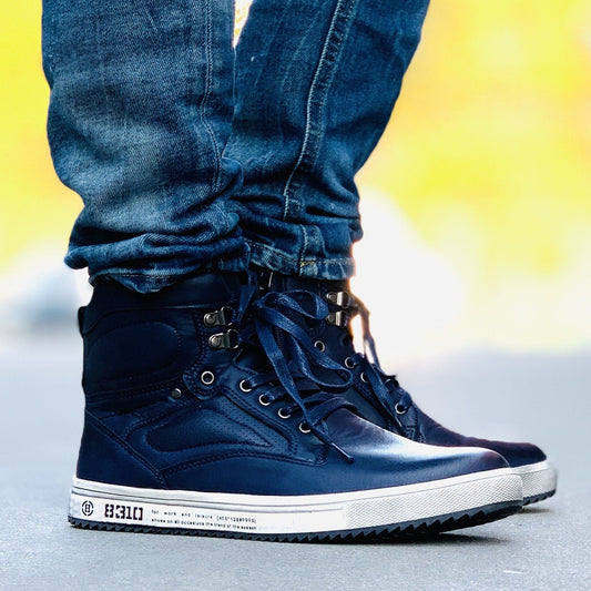 Мъжки високи кецове - Teo - Blue