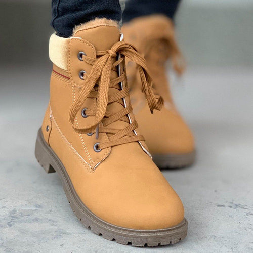 Дамски кафяви боти - Beti - Camel