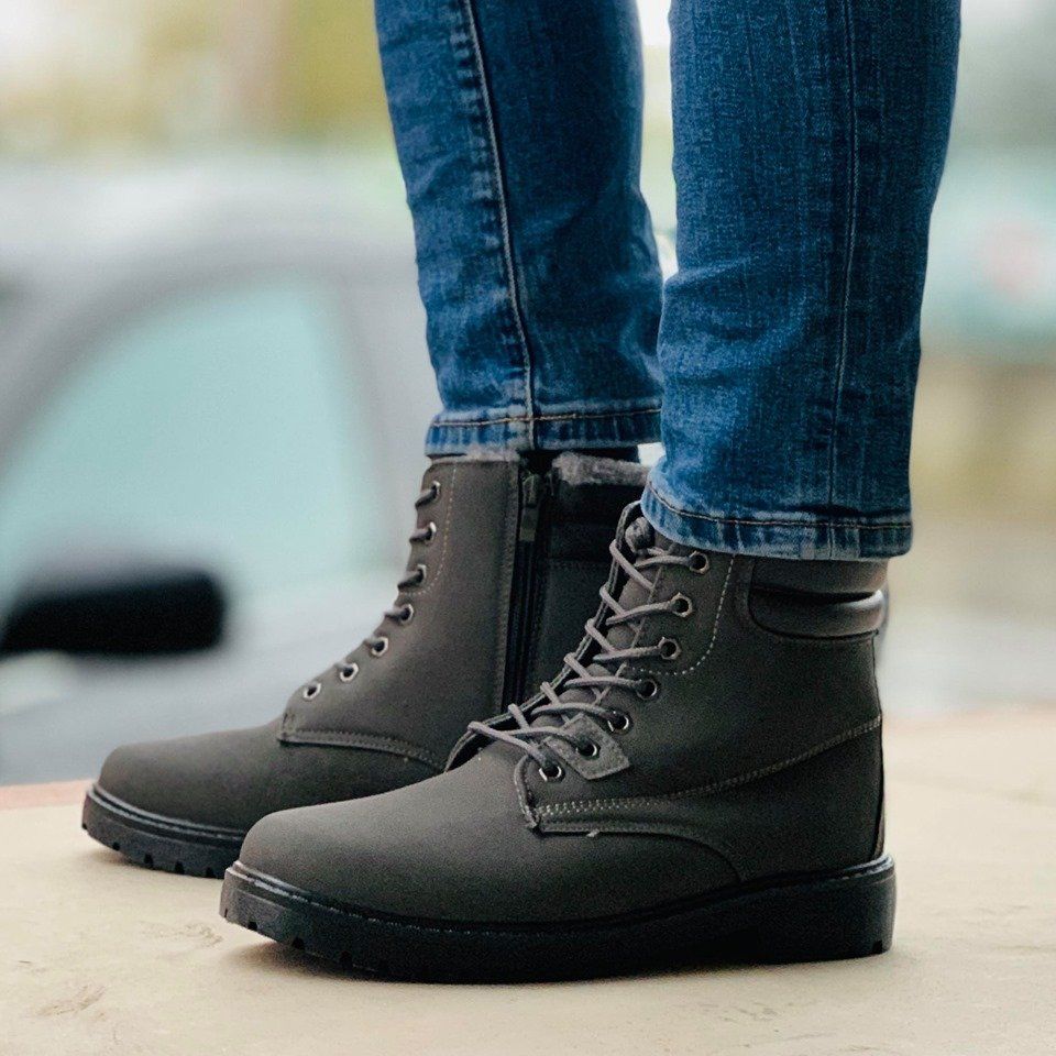 Мъжки сиви боти - Joe - Dark Grey