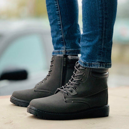 Мъжки сиви боти - Joe - Dark Grey