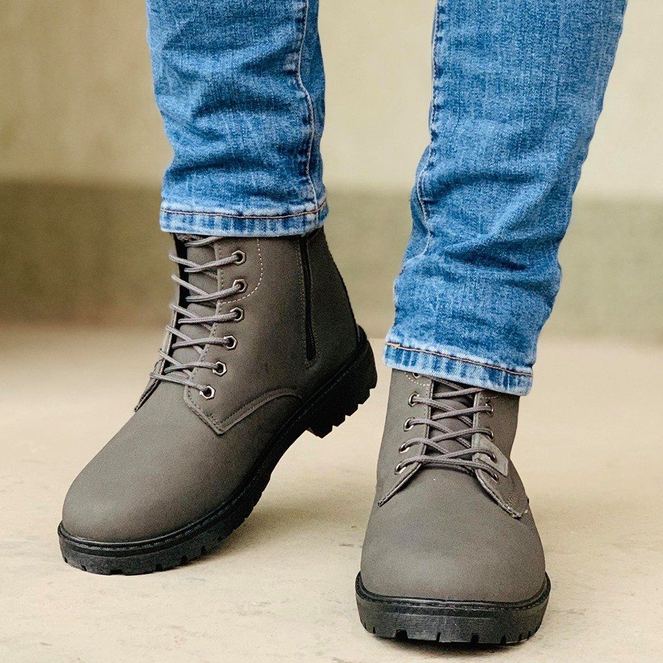 Мъжки сиви боти - Joe - Dark Grey