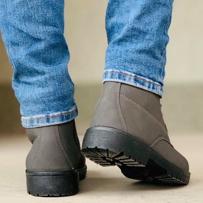 Мъжки сиви боти - Joe - Dark Grey