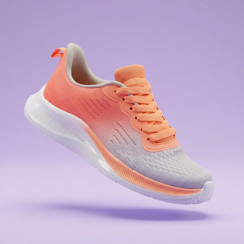 Дамски сиви маратонки - Bayle - Grey - Pink