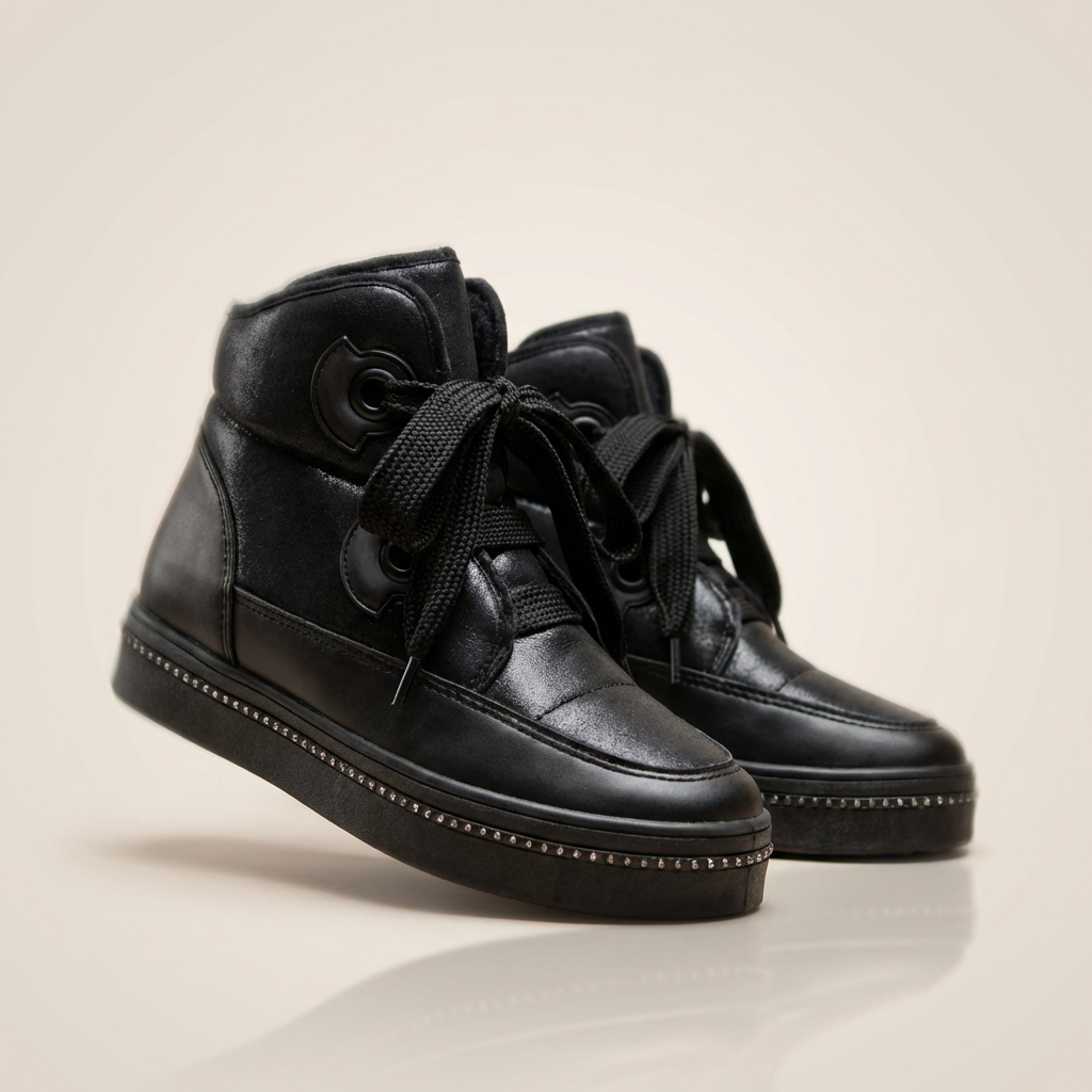 Дамски черни боти - Laken - Black