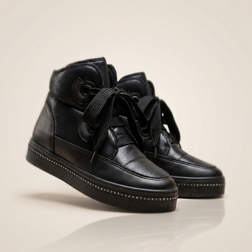 Дамски черни боти - Laken - Black
