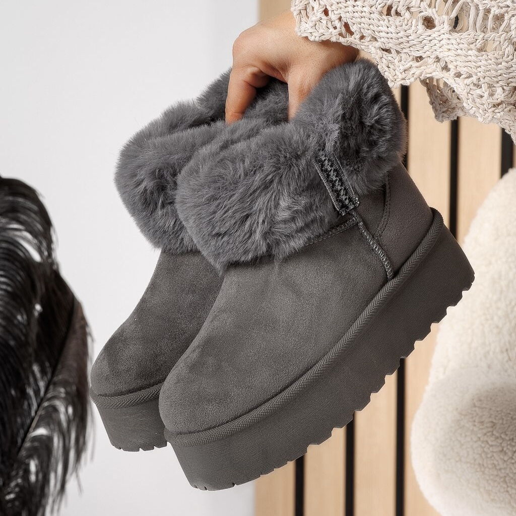 Дамски апрески от ЕКО велур - Bebe - Silver