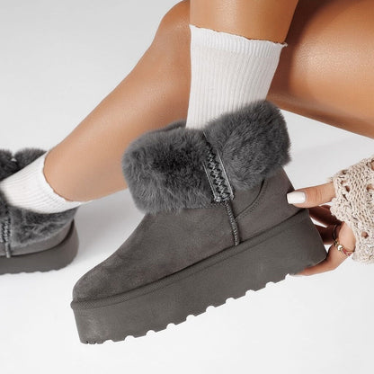 Дамски апрески от ЕКО велур - Bebe - Silver