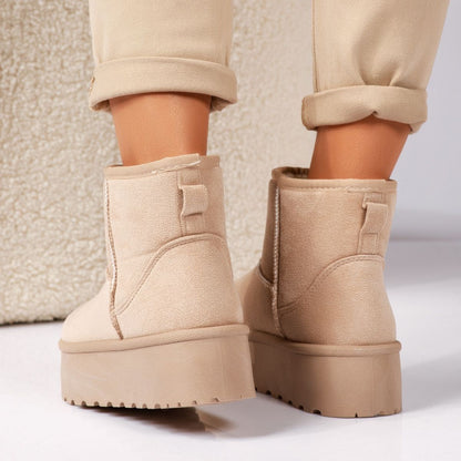 Дамски апрески от ЕКО велур - Vivera - Beige