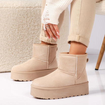 Дамски апрески от ЕКО велур - Vivera - Beige