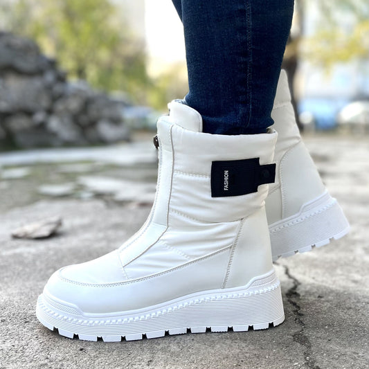 Дамски бели апрески - Canela - White