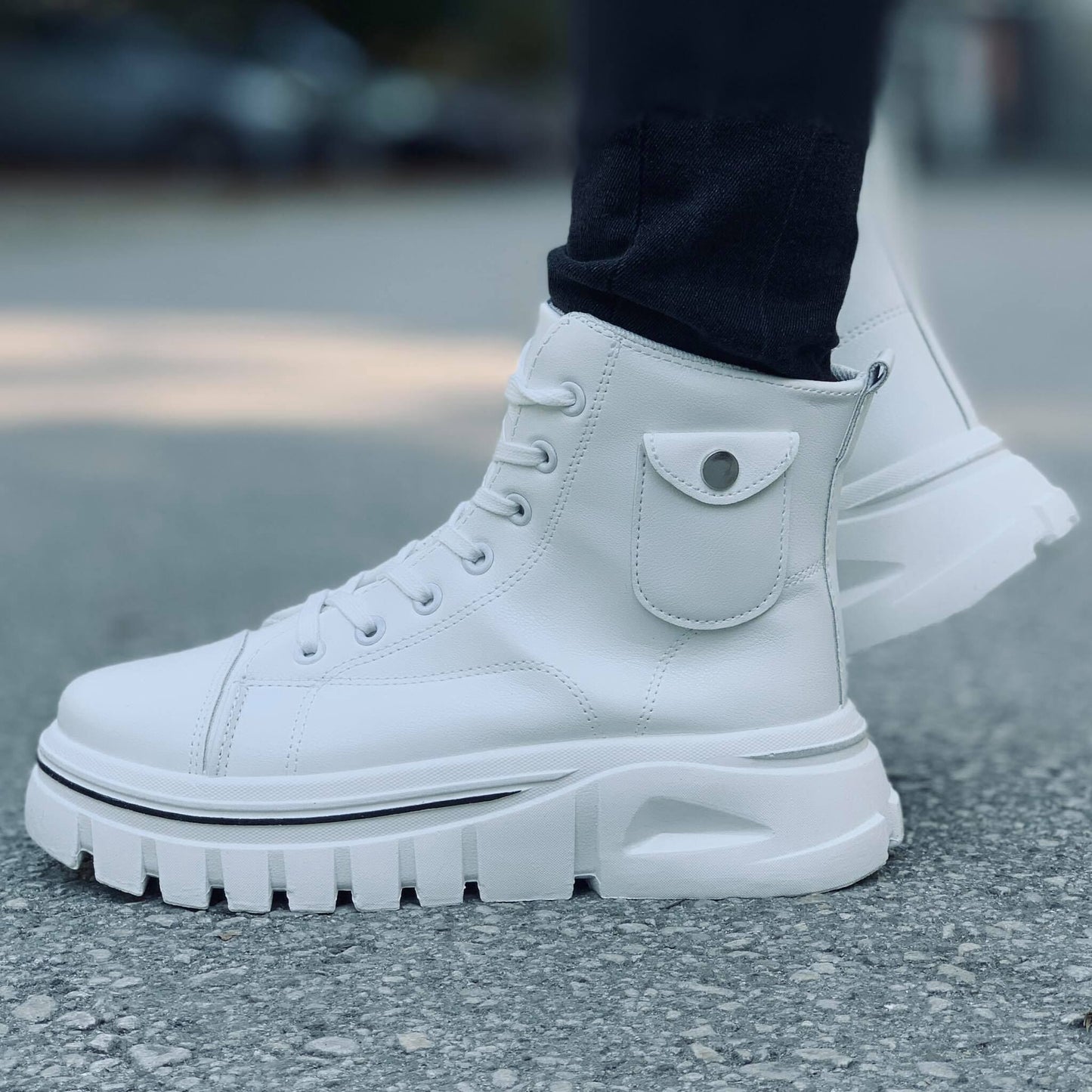 Дамски бели боти - Aletta - White