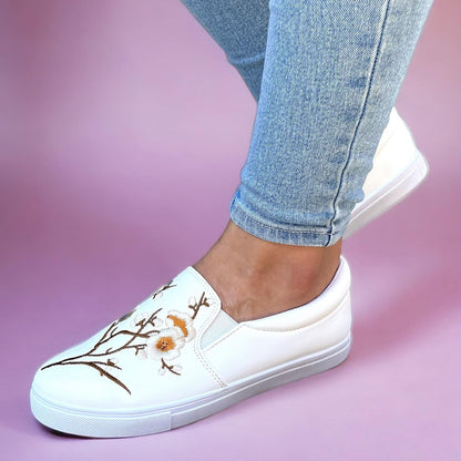 Дамски бели еспадрили - Arnia - White