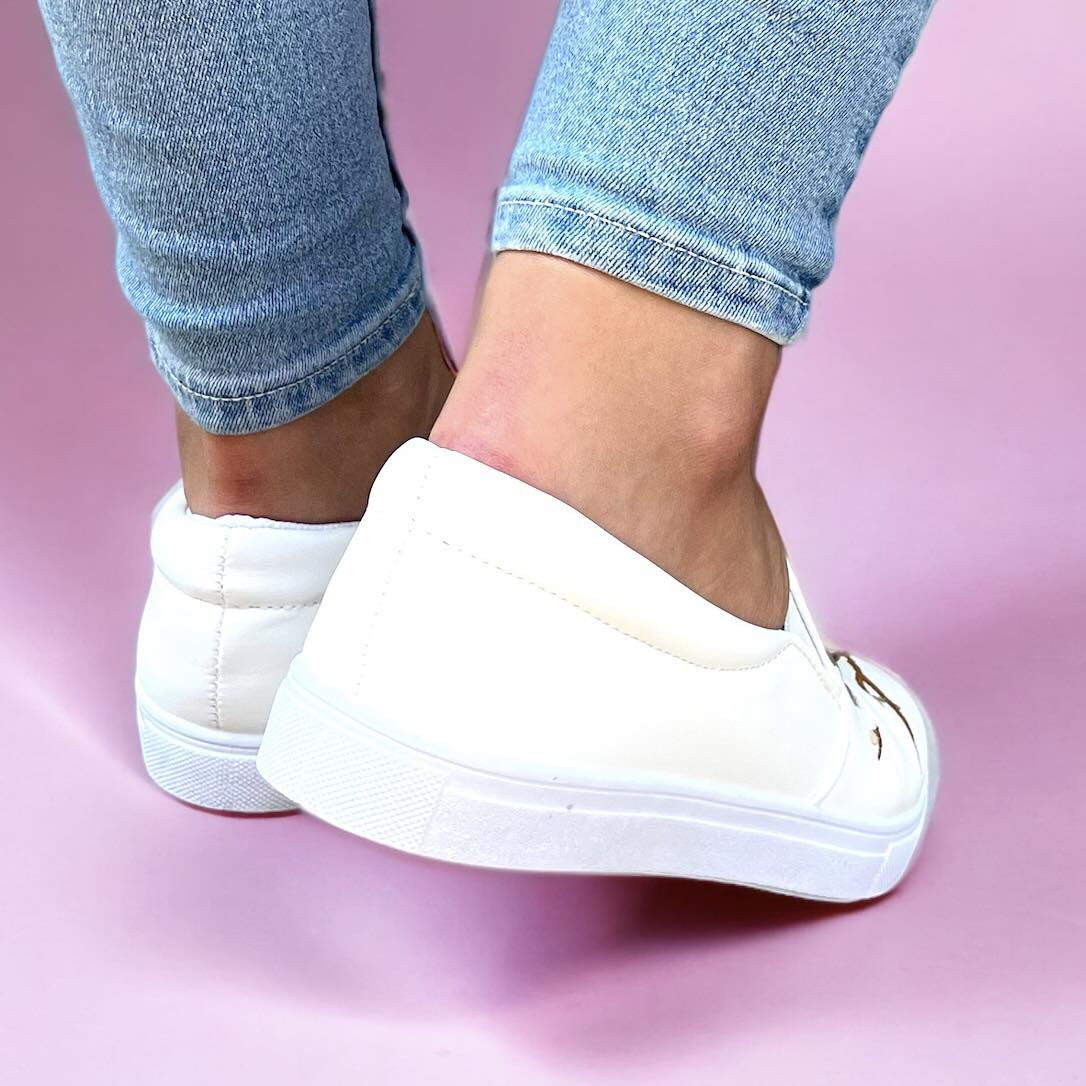 Дамски бели еспадрили - Arnia - White