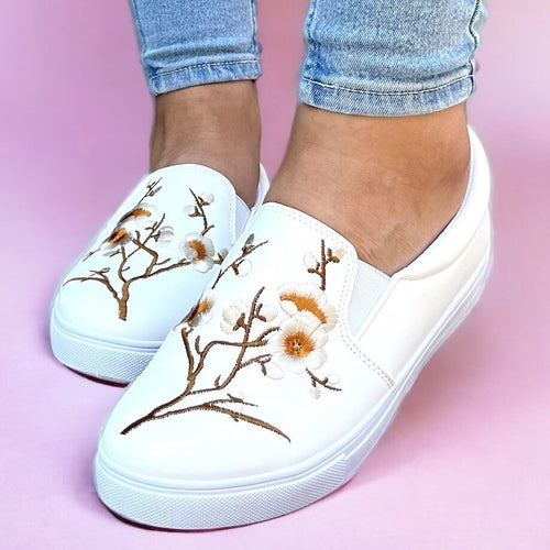 Дамски бели еспадрили - Arnia - White