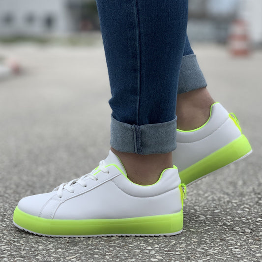 Дамски бели кецове - Bienna - White - Green