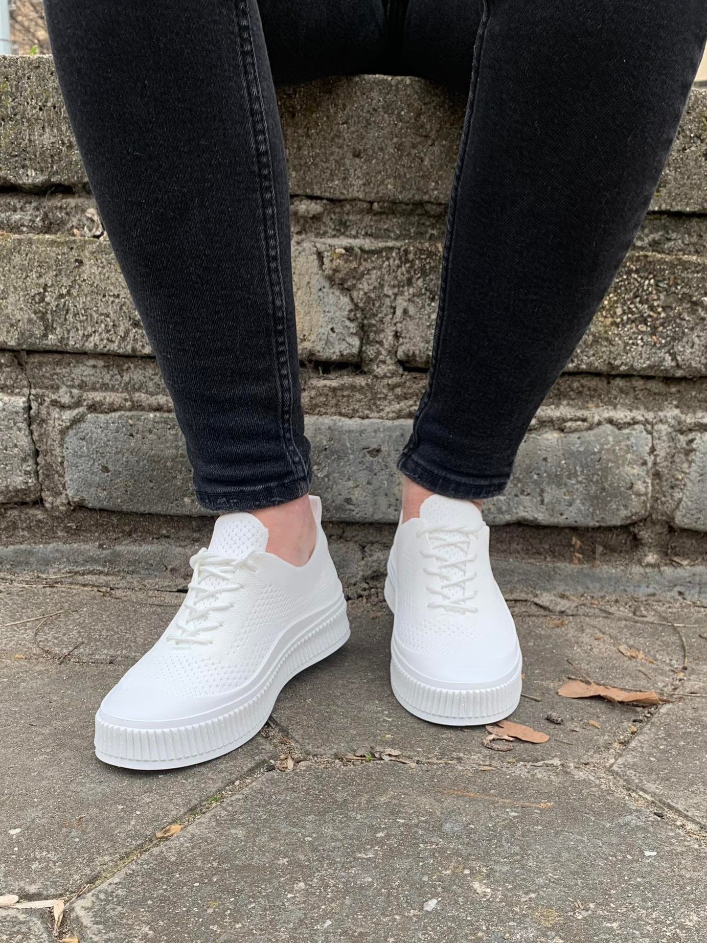 Дамски бели кецове - Danique - White