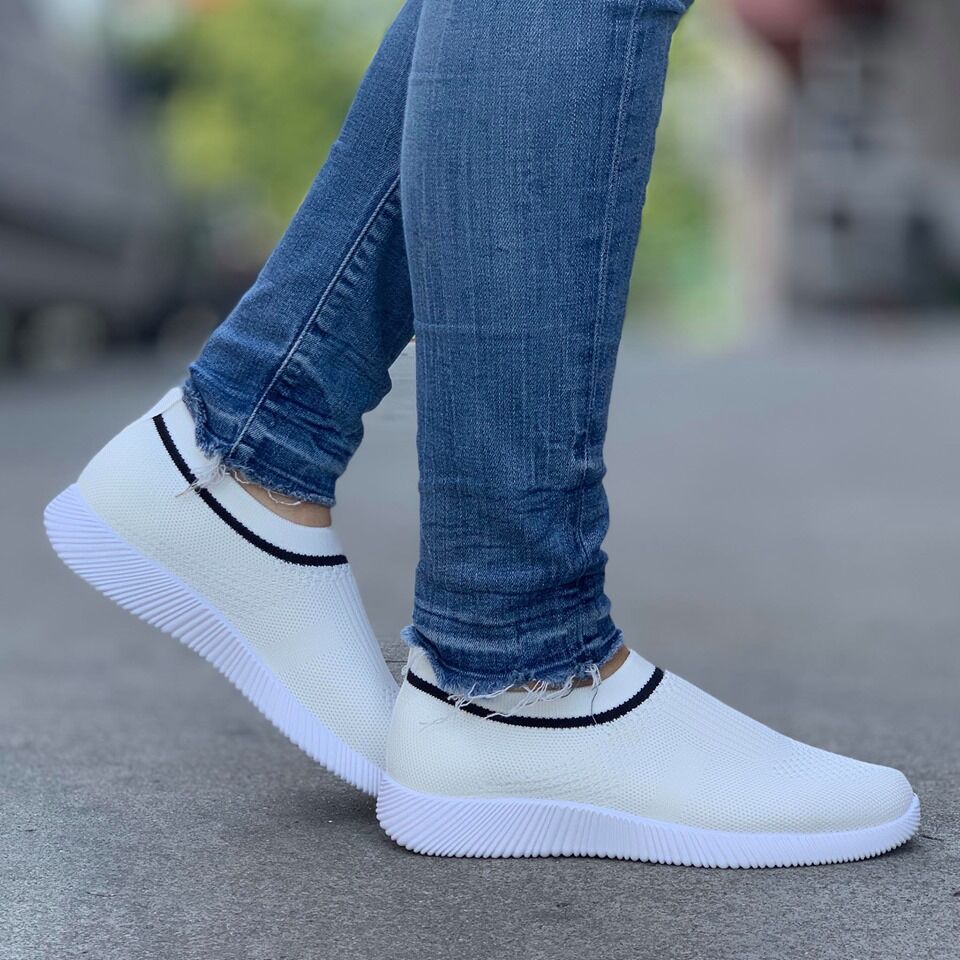 Дамски бели  маратонки - Acasia - White