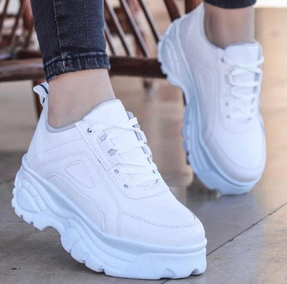 Дамски бели маратонки - Aerilyn - White