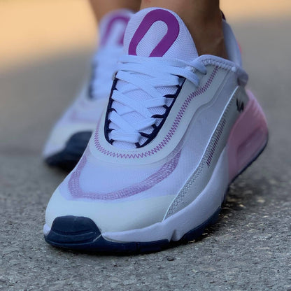 Дамски бели маратонки - Alameda - White - Purple