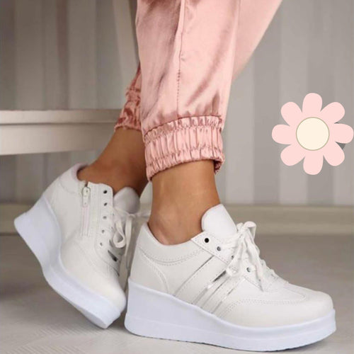 Дамски бели маратонки - Bridgette - White