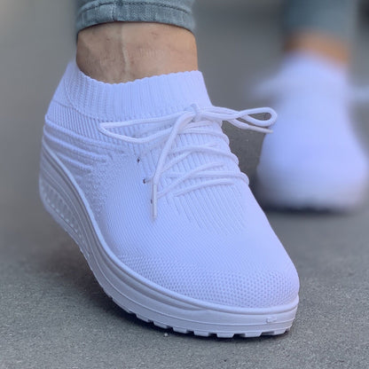 Дамски бели маратонки - Broox - White