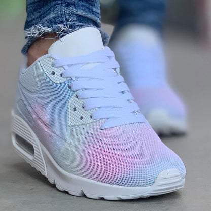 Дамски бели маратонки - Elina - White