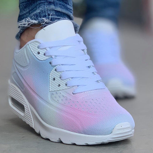 Дамски бели маратонки - Elina - White