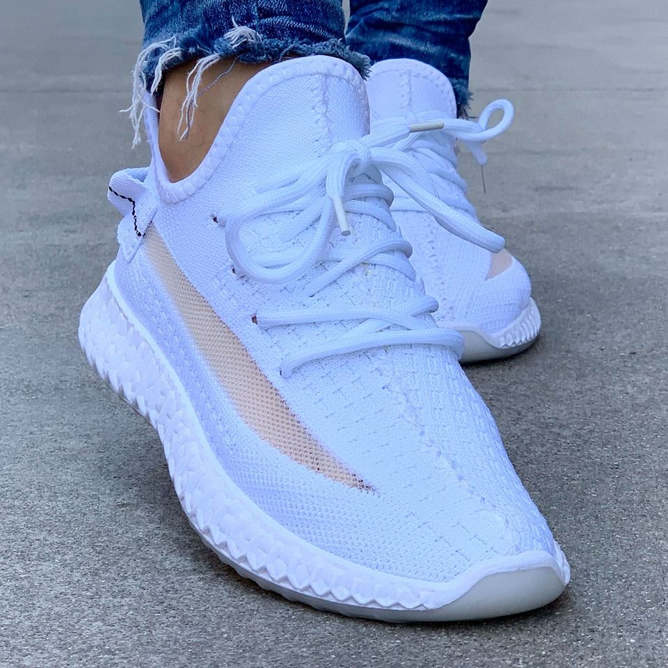 Дамски бели маратонки - Emma  - White