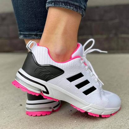 Дамски бели маратонки - Gracelyn - White - Black