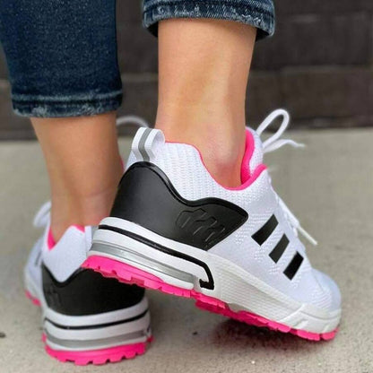 Дамски бели маратонки - Gracelyn - White - Black