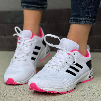 Дамски бели маратонки - Gracelyn - White - Black