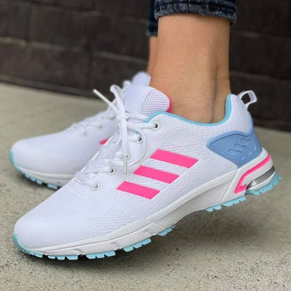 Дамски бели маратонки - Gracelyn - White - Blue