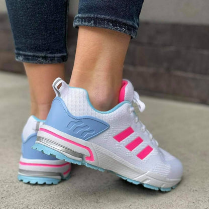 Дамски бели маратонки - Gracelyn - White - Blue