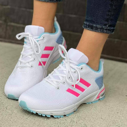 Дамски бели маратонки - Gracelyn - White - Blue