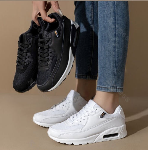 Дамски бели маратонки - Jean - White