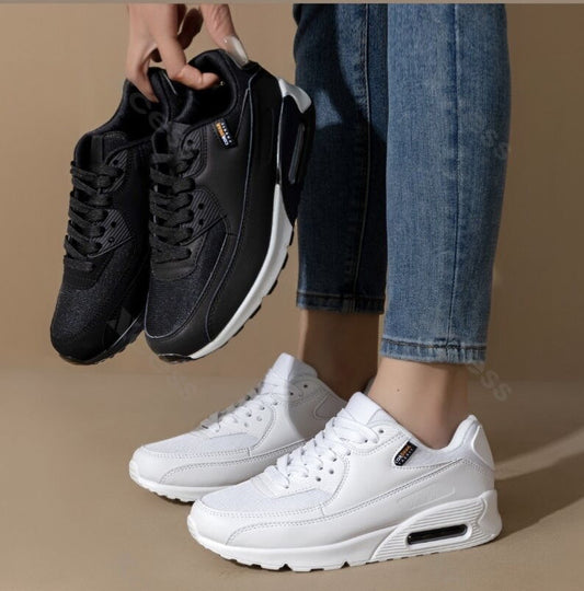 Дамски бели маратонки - Jean - White