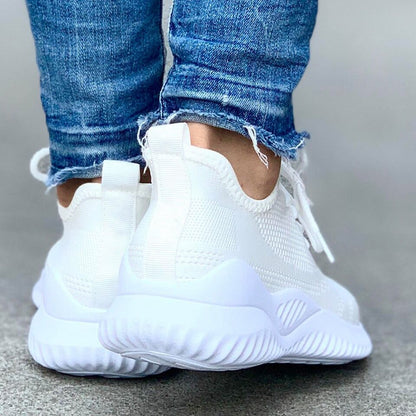 Дамски бели маратонки - Mariela - White