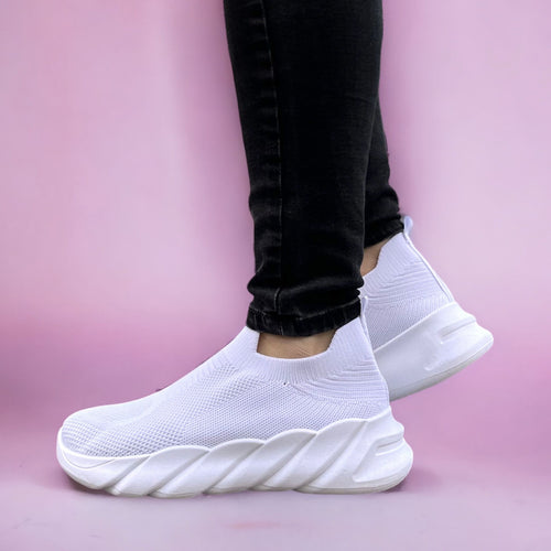 Дамски бели маратонки - Milla - White