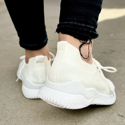 Дамски бели маратонки - Nevaeh - White