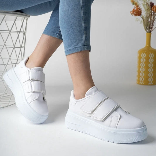 Дамски бели маратонки - Pauline - White