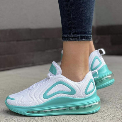 Дамски бели маратонки - Polly - White - Blue