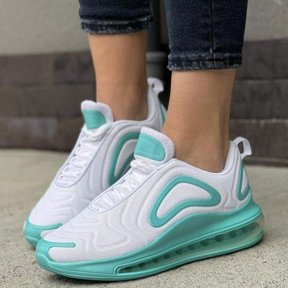 Дамски бели маратонки - Polly - White - Blue