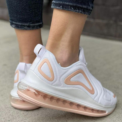 Дамски бели маратонки - Polly - White - Pink