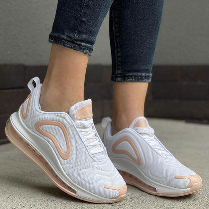 Дамски бели маратонки - Polly - White - Pink